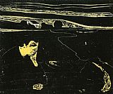 Edvard Munch Famous Paintings - Evening Melancholy I